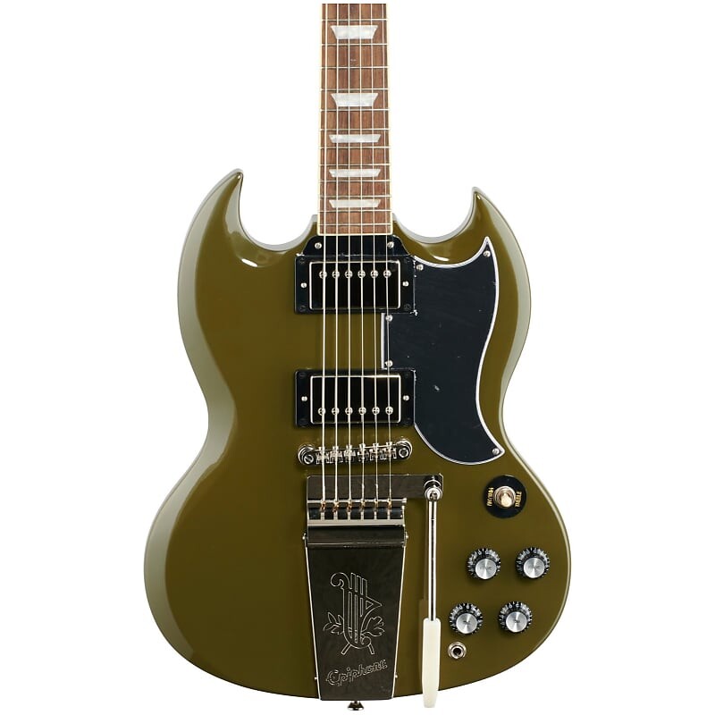 Epiphone Exclusive SG Standard '61 Maestro Vibrola, Olive Drab Green SG Standard 61 61 Maestro Vibrola
Epiphone Exclusive SG Standard '61 Maestro Vibrola, Olive Drab Green SG Standard 61 61 Maestro Vibrola