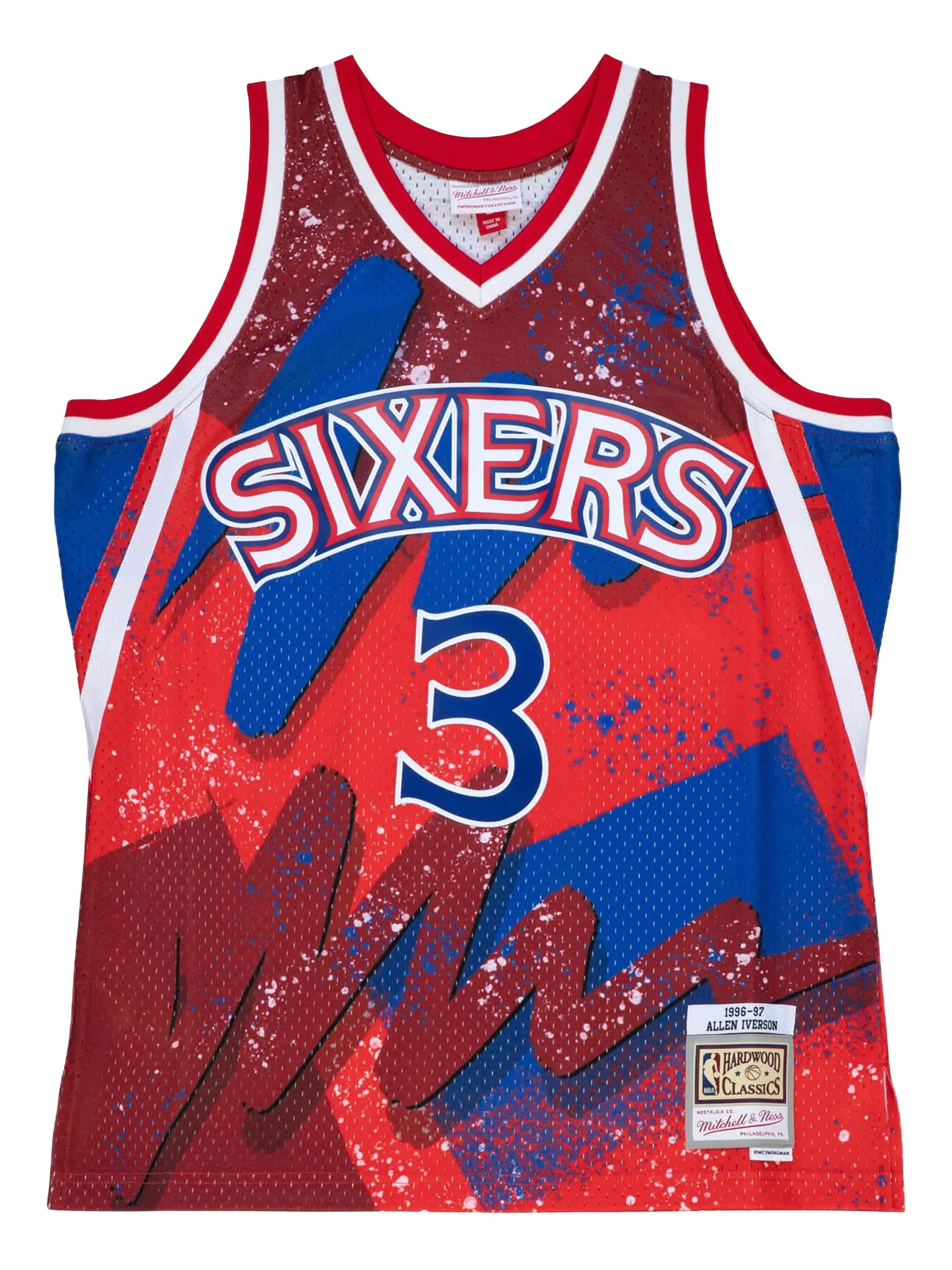 Топ Allen Iverson Hyper Hoops Swingman из коллаборации с NBA 76ers (1996 год) Mitchell & Ness, красный
Топ Allen Iverson Hyper Hoops Swingman из коллаборации с NBA 76ers (1996 год) Mitchell & Ness, красный