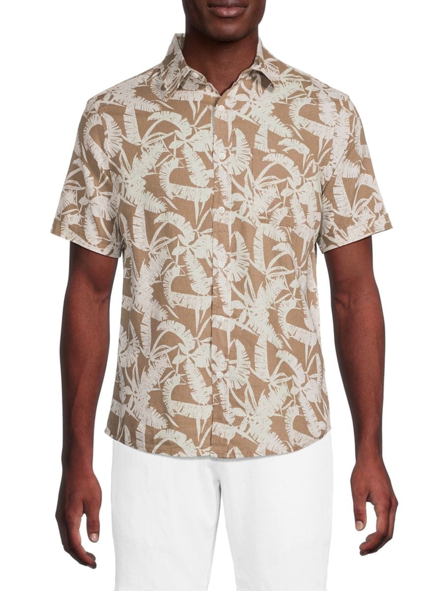 Рубашка с короткими рукавами из льняной смеси с принтом Saks Fifth Avenue, цвет Portabella
Рубашка с короткими рукавами из льняной смеси с принтом Saks Fifth Avenue, цвет Portabella