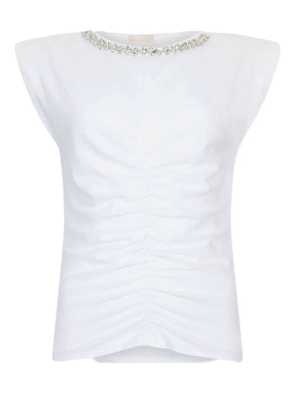 Футболка из хлопка, украшенная стразами LIU JO, белый
Футболка из хлопка, украшенная стразами LIU JO, белый