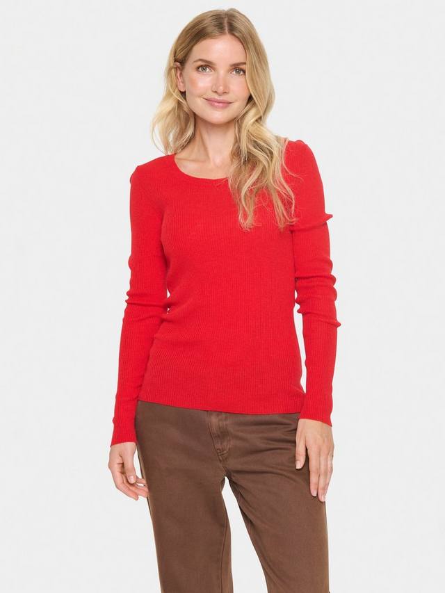 Приталенный джемпер из смеси жаберной шерсти Saint Tropez, красный
Приталенный джемпер из смеси жаберной шерсти Saint Tropez, красный