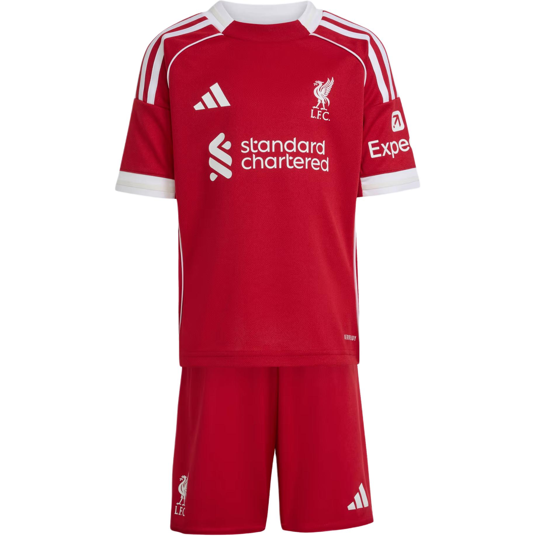 Детский набор Liverpool FC 25/26 домашняя мини-форма Adidas, красный
Детский набор Liverpool FC 25/26 домашняя мини-форма Adidas, красный