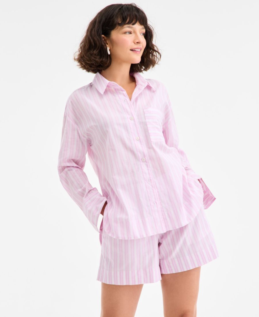 Женская полосатая рубашка с длинными рукавами в стиле "Приключения" On 34th, So Lavender
Женская полосатая рубашка с длинными рукавами в стиле "Приключения" On 34th, So Lavender