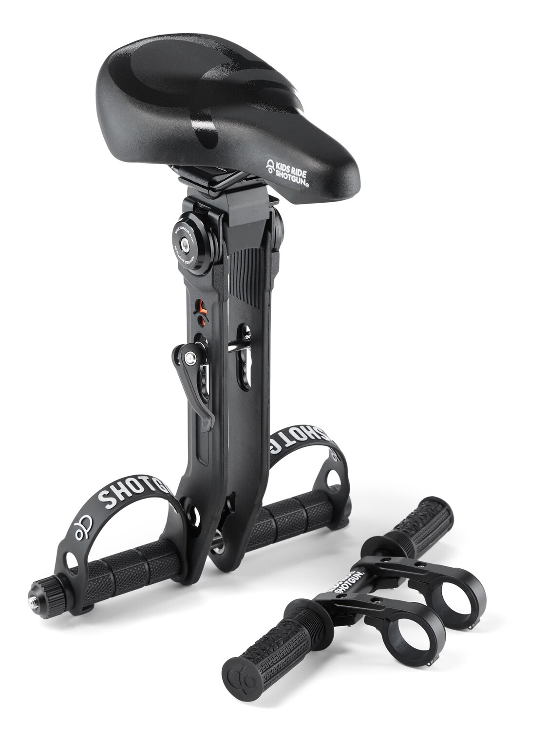 Комбинация детского велосипедного сиденья 2.0 + руля Shotgun, черный
Комбинация детского велосипедного сиденья 2.0 + руля Shotgun, черный