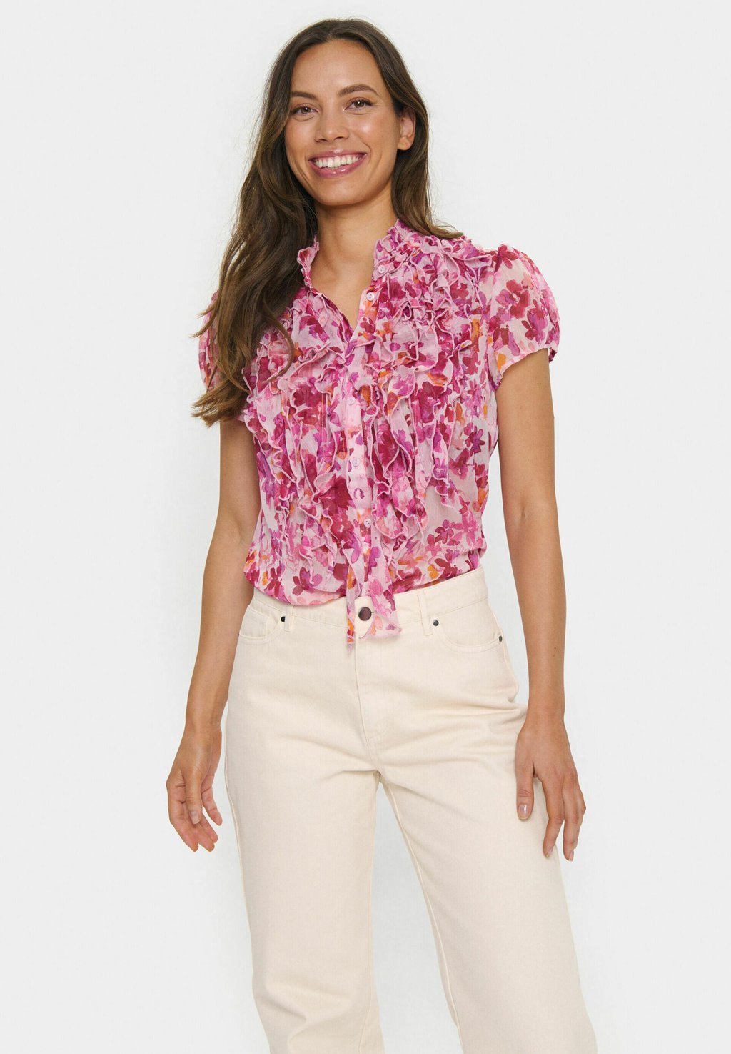 Блузка на пуговицах LILJA CRINKLE Saint Tropez, розовый
Блузка на пуговицах LILJA CRINKLE Saint Tropez, розовый