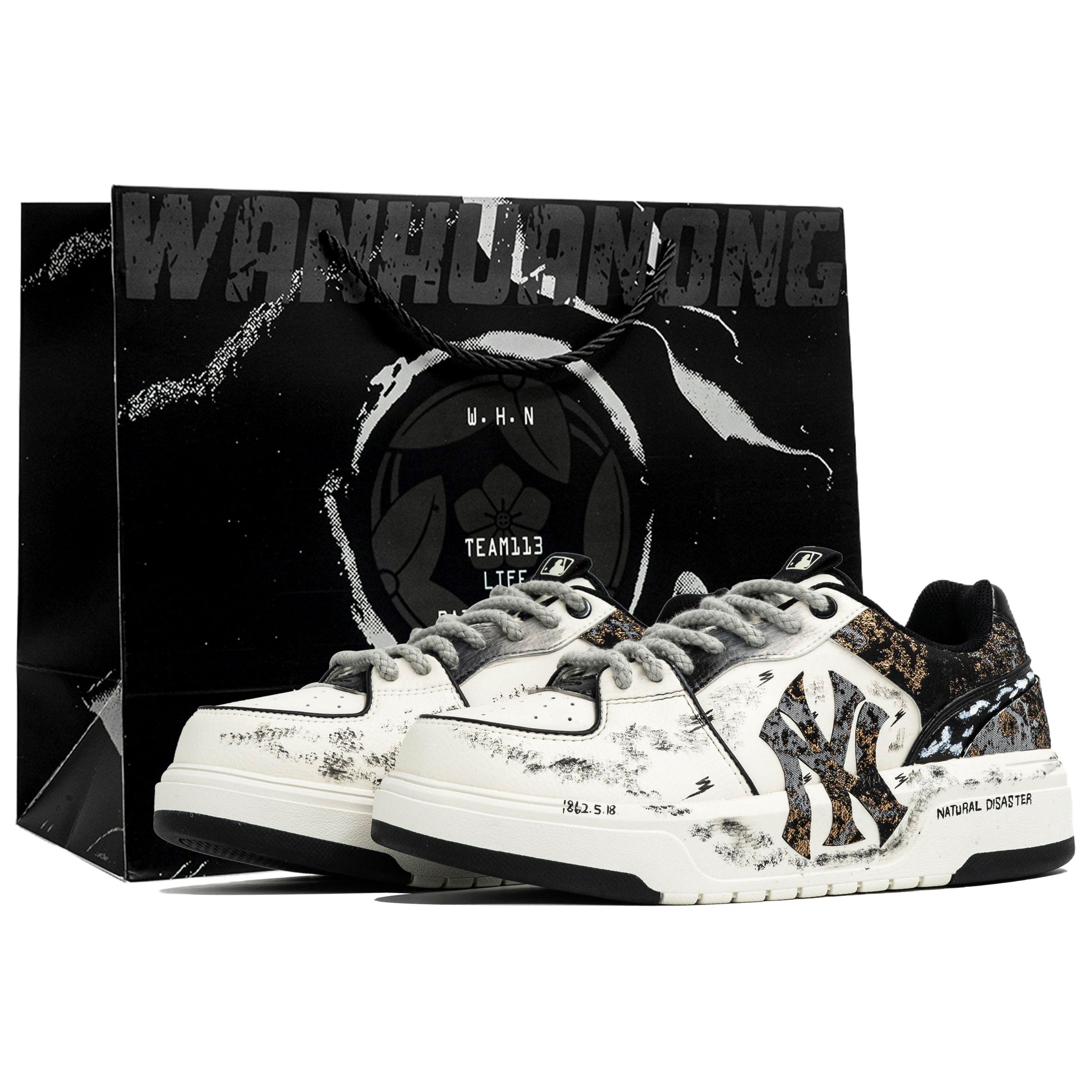 MLB Толстые внутренние кроссовки для скейтбординга, калейдоскоп, защита от эрозии, износостойкие, как у сумок для покупок, низкие, унисекс, черный и белый
MLB Толстые внутренние кроссовки для скейтбординга, калейдоскоп, защита от эрозии, износостойкие, как у сумок для покупок, низкие, унисекс, черный и белый