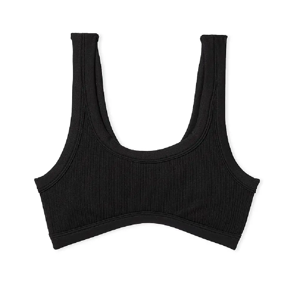 Топ спортивный Victoria's Secret Pink The Wave Soft Seamless, черный 
Топ спортивный Victoria's Secret Pink The Wave Soft Seamless, черный