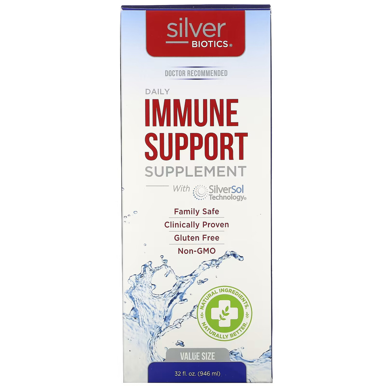 American Biotech Labs, Silver Biotics, ежедневная добавка для укрепления иммунитета с технологией SilverSol, 946 мл (32 жидк. унции)
American Biotech Labs, Silver Biotics, ежедневная добавка для укрепления иммунитета с технологией SilverSol, 946 мл (32 жидк. унции)