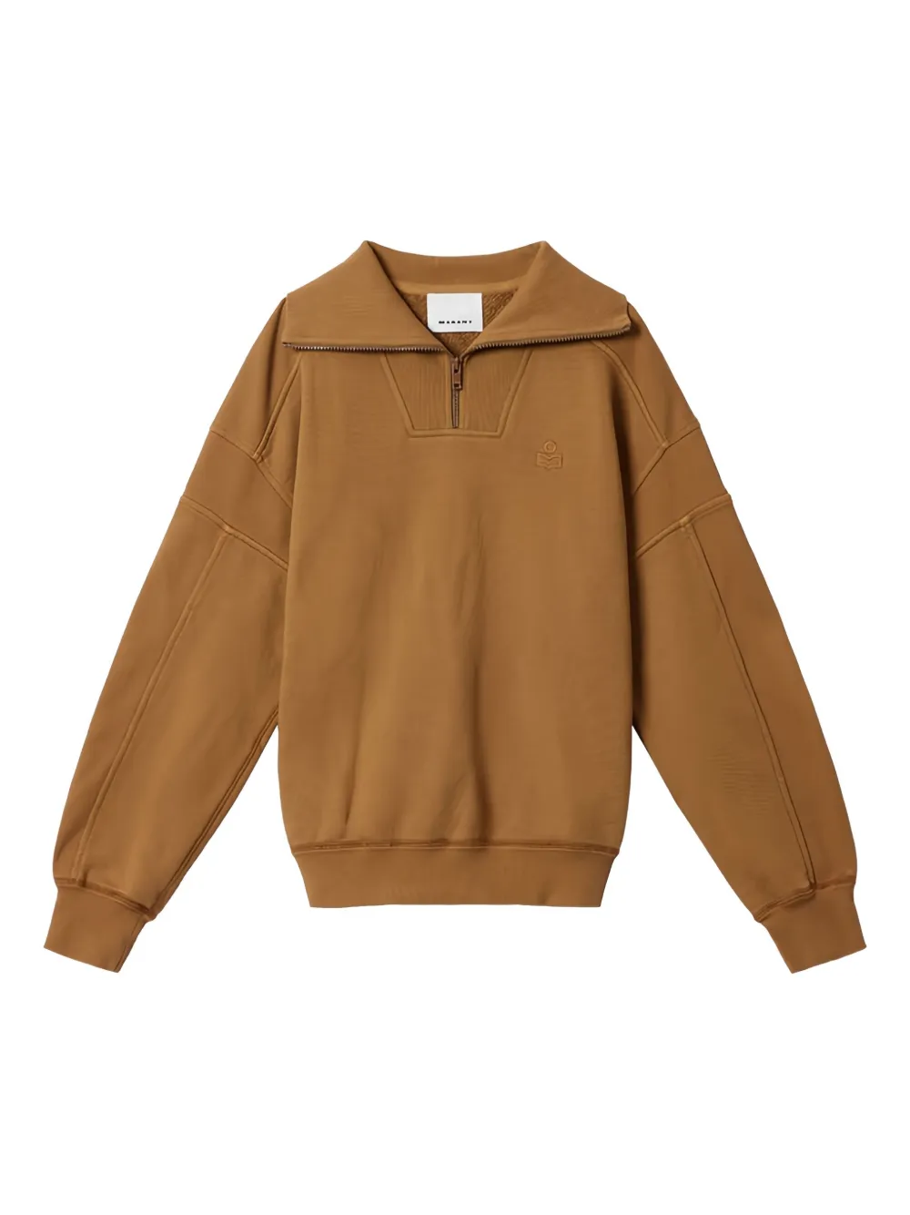 Хлопковый свитшот Malone Marant, коричневый
Хлопковый свитшот Malone Marant, коричневый