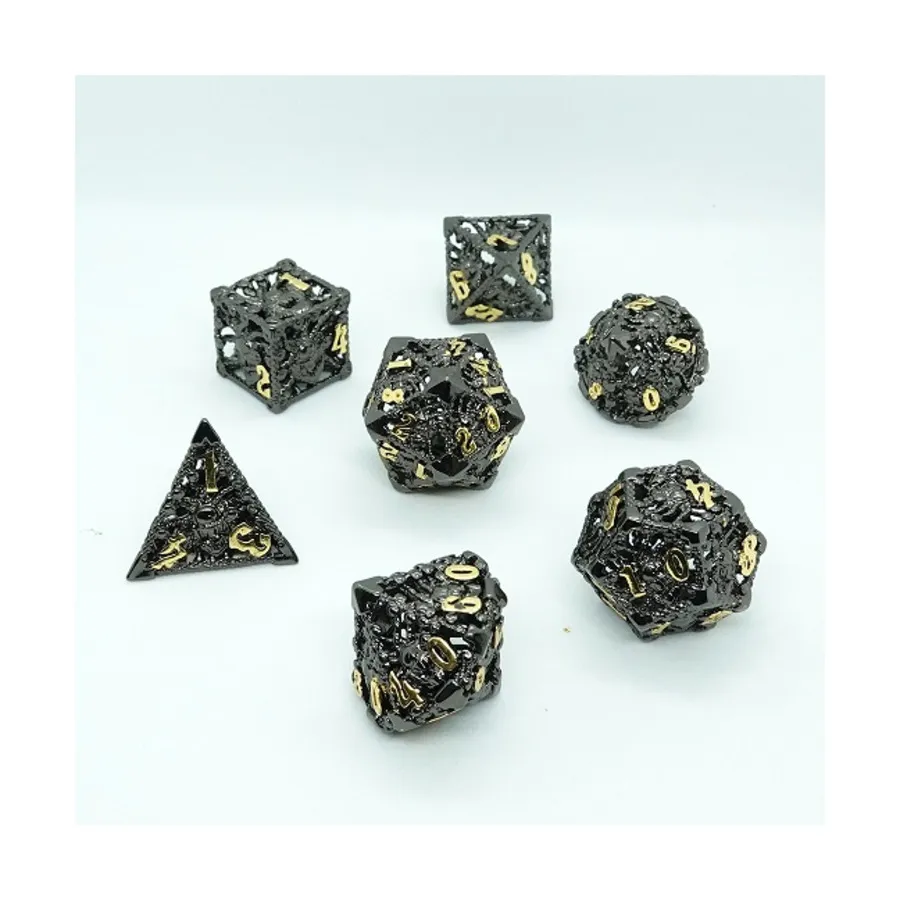 Полый металлический поли-набор «Осквернённый» (7), Metal Dice (Chronicle Cards)
Полый металлический поли-набор «Осквернённый» (7), Metal Dice (Chronicle Cards)