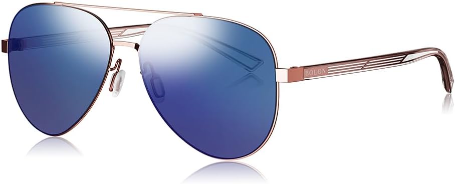 Легкие металлические классические солнцезащитные очки-авиаторы BOLON с поляризованными линзами для мужчин и женщин, диаметр линз 59 мм, эксклюзивный бренд очков EssilorLuxottica, Rose Gold/Mirror Polarized Bl8030
Легкие металлические классические солнцезащитные очки-авиаторы BOLON с поляризованными линзами для мужчин и женщин, диаметр линз 59 мм, эксклюзивный бренд очков EssilorLuxottica, Rose Gold/Mirror Polarized Bl8030