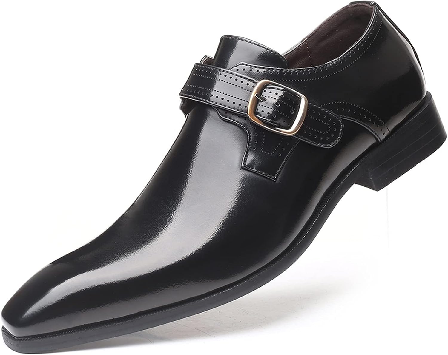 Мужские туфли Battle Men Retro Oxford из искусственной кожи с пряжкой в стиле монк, заостренный носок, на каблуке, однотонные, формальные, черный
Мужские туфли Battle Men Retro Oxford из искусственной кожи с пряжкой в стиле монк, заостренный носок, на каблуке, однотонные, формальные, черный
