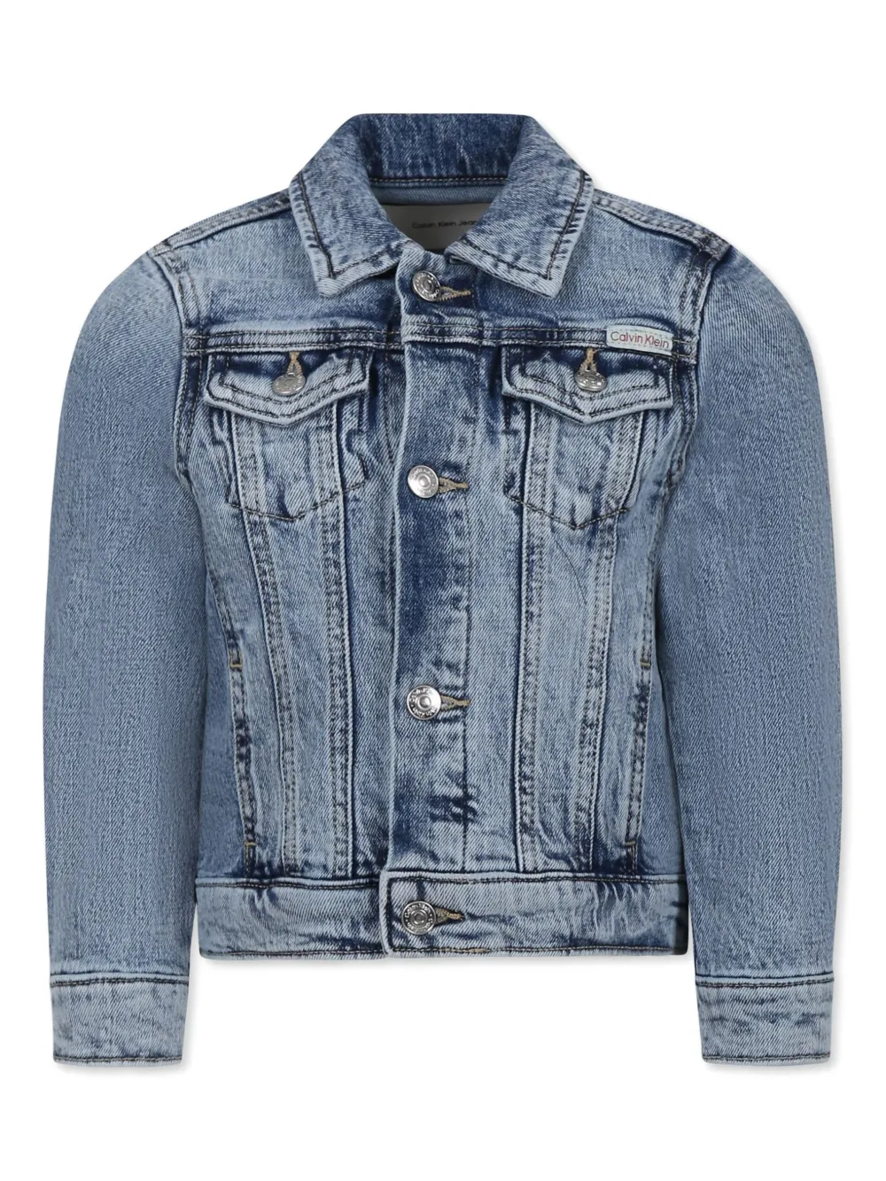 Джинсовая куртка с нашивкой-логотипом Calvin Klein Kids, синий
Джинсовая куртка с нашивкой-логотипом Calvin Klein Kids, синий