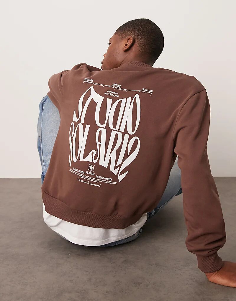 Свободная толстовка оверсайз с принтом коричневого цвета ASOS DESIGN
Свободная толстовка оверсайз с принтом коричневого цвета ASOS DESIGN