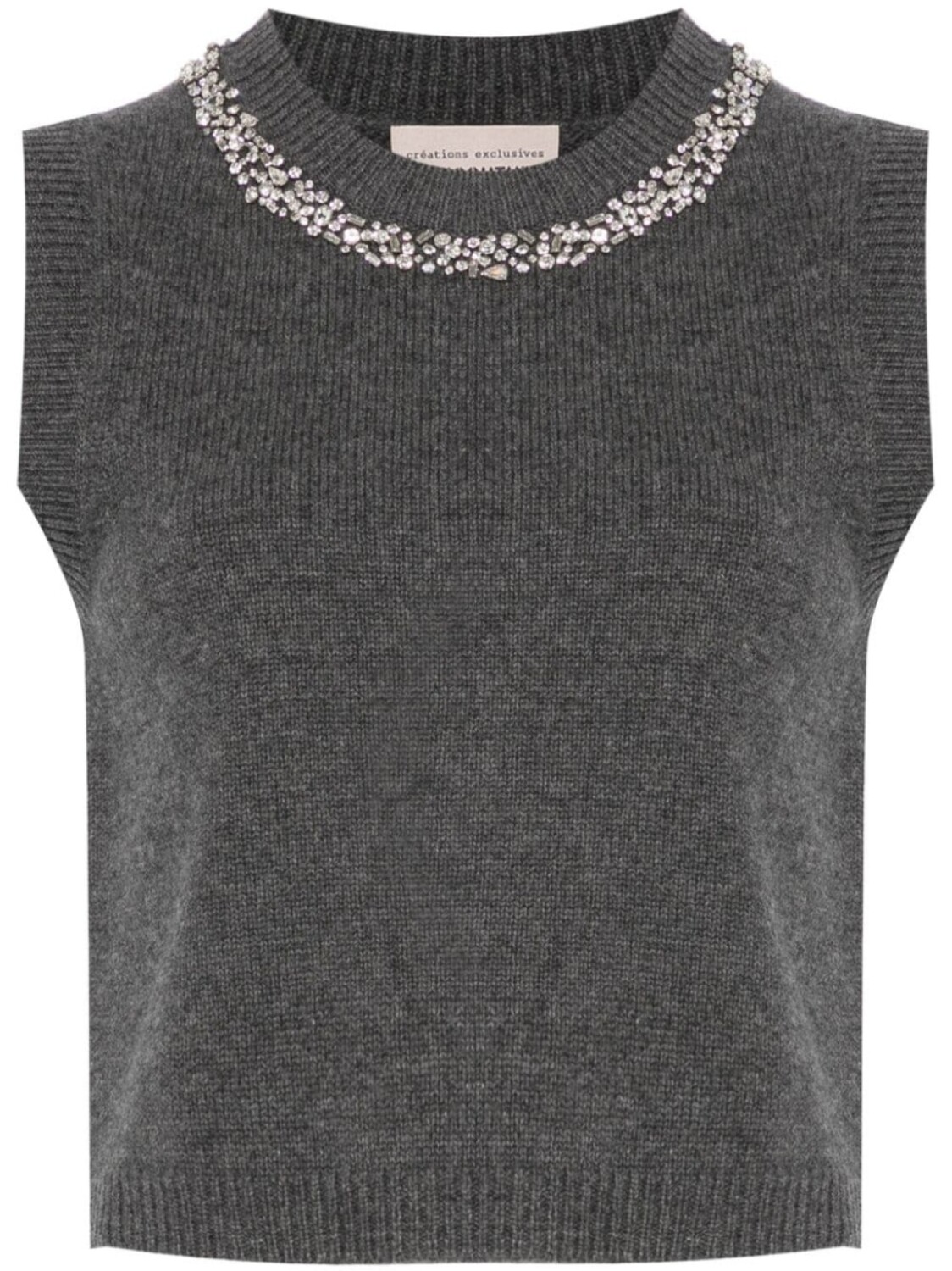 Semicouture топ со стразами, серый
Semicouture топ со стразами, серый