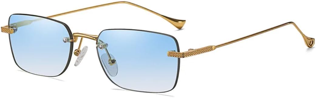 Модные солнцезащитные очки без оправы, маленькие прямоугольные, женские, в стиле ретро, с прозрачным градиентом, мужские, цветные, с защитой от УФ-излучения UV400 UUPTTPL, Blue Gradient
Модные солнцезащитные очки без оправы, маленькие прямоугольные, женские, в стиле ретро, с прозрачным градиентом, мужские, цветные, с защитой от УФ-излучения UV400 UUPTTPL, Blue Gradient