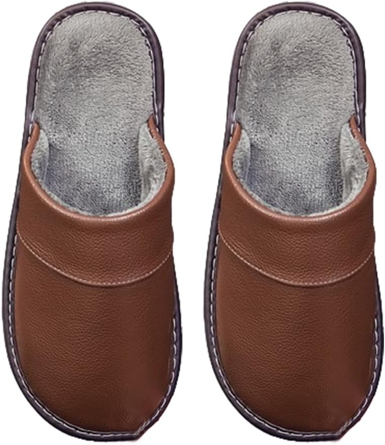 Мужские домашние тапочки премиум-класса из кожи с фланелевой подкладкой, мягкие, теплые, с мехом, противоскользящие Generic, коричневый
Мужские домашние тапочки премиум-класса из кожи с фланелевой подкладкой, мягкие, теплые, с мехом, противоскользящие Generic, коричневый