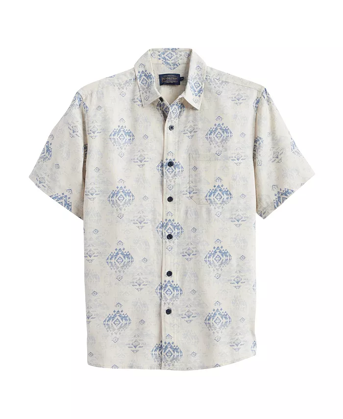 Мужская льняная рубашка с коротким рукавом Dawson Pendleton, синий
Мужская льняная рубашка с коротким рукавом Dawson Pendleton, синий