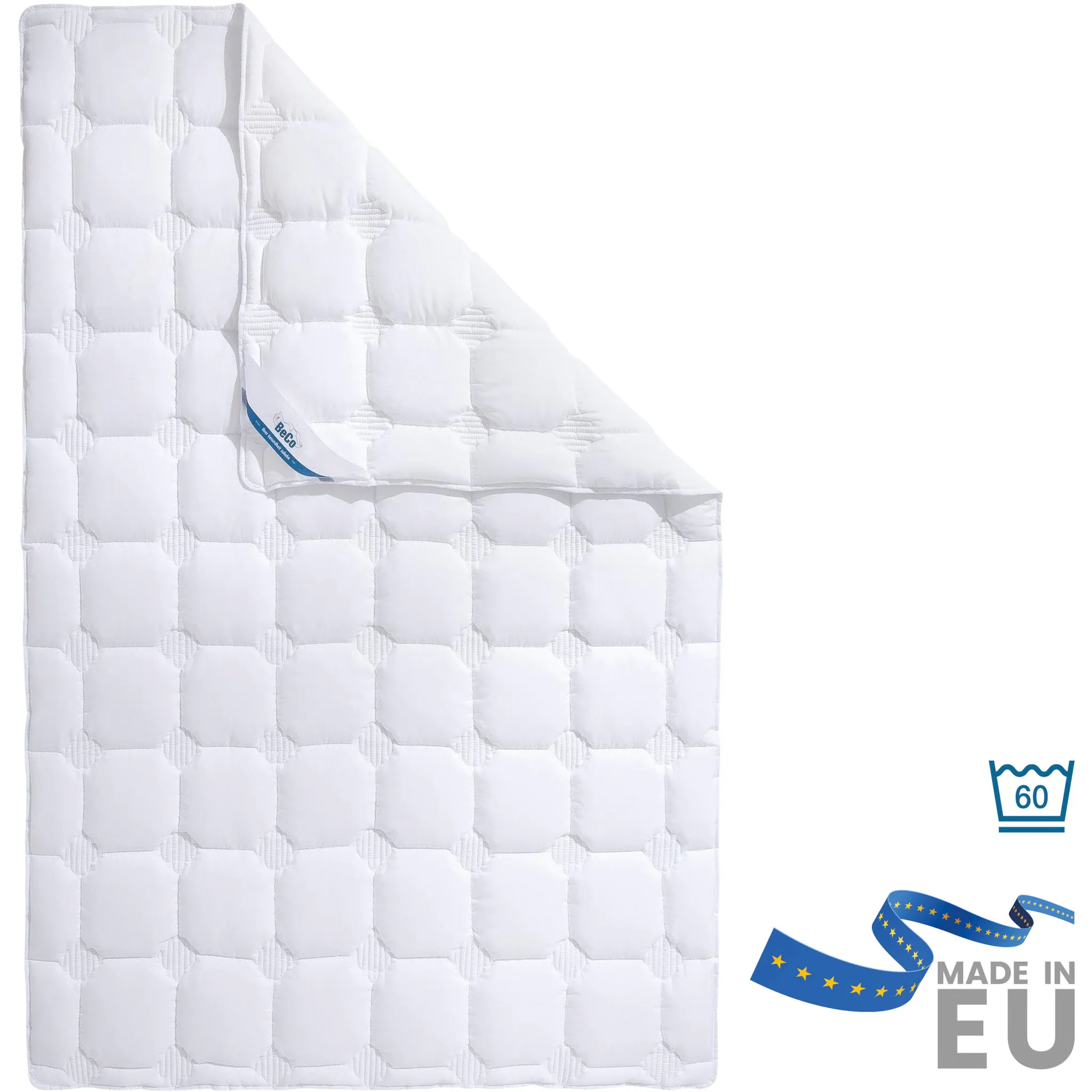 Стеганая кровать Beco + подушка «Medibett Cotton Soft, подходит для аллергиков (аллергия на домашнюю пыль)», (комплект), 1х пуховое одеяло 135х200 см и 1х подушка 80х80 см, белый
Стеганая кровать Beco + подушка «Medibett Cotton Soft, подходит для аллергиков (аллергия на домашнюю пыль)», (комплект), 1х пуховое одеяло 135х200 см и 1х подушка 80х80 см, белый