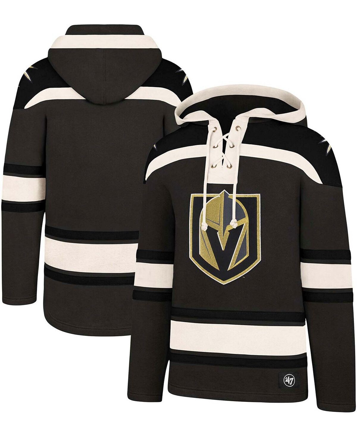 Мужская темно-серая, черная толстовка с капюшоном vegas golden knights superior lacer pullover '47 Brand, мульти
Мужская темно-серая, черная толстовка с капюшоном vegas golden knights superior lacer pullover '47 Brand, мульти