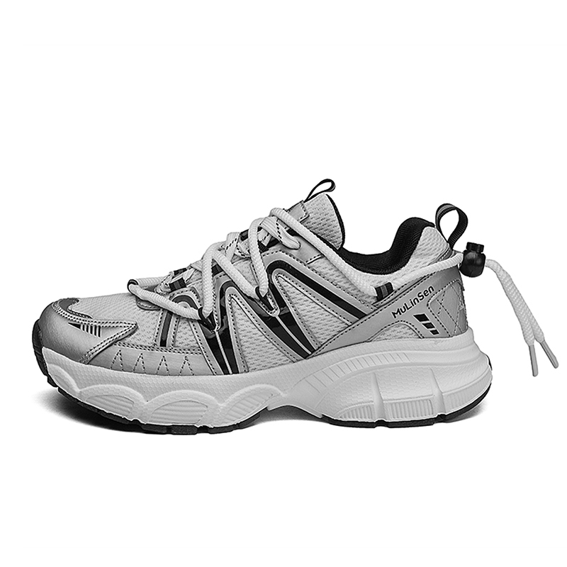 Mulinsen Серебряные массивные кроссовки мужские низкие, цвет Silver
Mulinsen Серебряные массивные кроссовки мужские низкие, цвет Silver