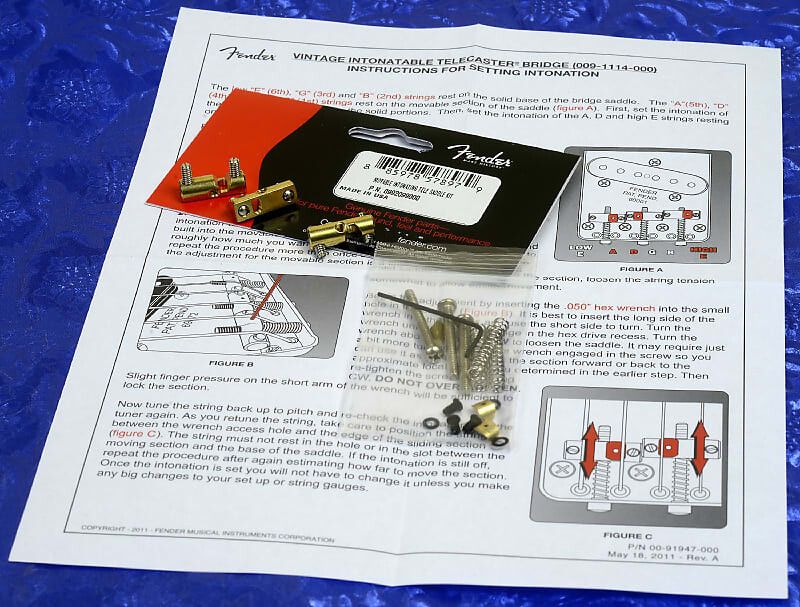 Комплект седла Fender Telecaster Movable Intonating Brass, 0992099000 Fender Telecaster Intonating Saddle Kit
Комплект седла Fender Telecaster Movable Intonating Brass, 0992099000 Fender Telecaster Intonating Saddle Kit
