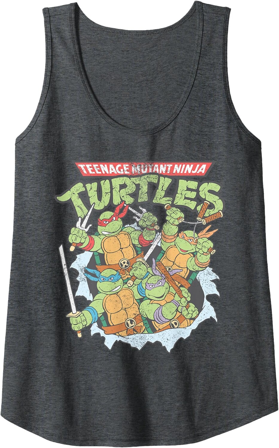 Женская майка Nickelodeon Teenage Mutant Ninja Turtles Break Through, темно-серый вереск
Женская майка Nickelodeon Teenage Mutant Ninja Turtles Break Through, темно-серый вереск