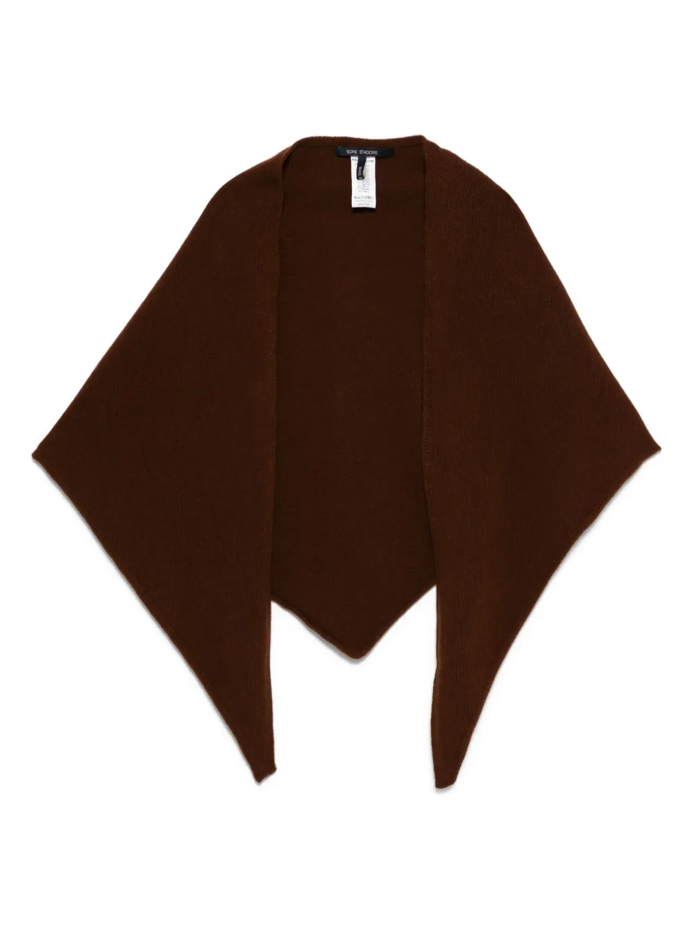 Треугольный шерстяной шарф Marc Sofie D'hoore, коричневый
Треугольный шерстяной шарф Marc Sofie D'hoore, коричневый