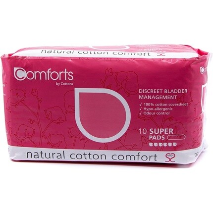 Прокладки Comforts Premium Incontinence для женщин 10 прокладок 550 мл - Супер Cottons
Прокладки Comforts Premium Incontinence для женщин 10 прокладок 550 мл - Супер Cottons
