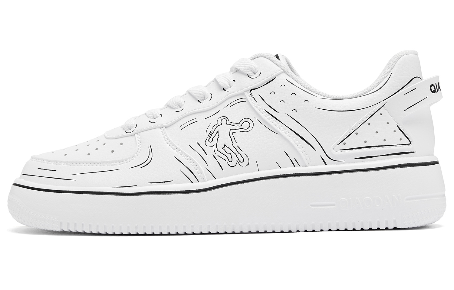 QIAODAN Нескользящие, износостойкие, легкие низкие кроссовки для скейтбординга, мужские, белые, черные
QIAODAN Нескользящие, износостойкие, легкие низкие кроссовки для скейтбординга, мужские, белые, черные