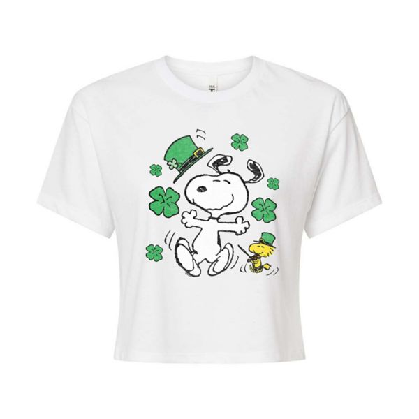 Детская укороченная футболка с арахисом и Снупи в честь Дня святого Патрика Licensed Character, белый
Детская укороченная футболка с арахисом и Снупи в честь Дня святого Патрика Licensed Character, белый