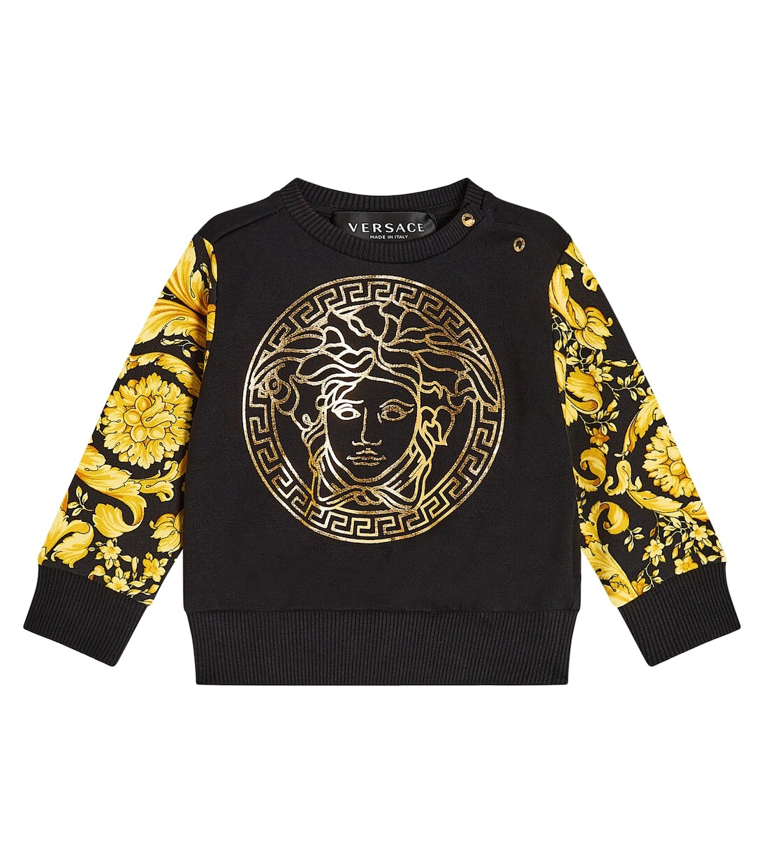 Хлопковая толстовка с принтом baby medusa Versace Kids, мультиколор
Хлопковая толстовка с принтом baby medusa Versace Kids, мультиколор