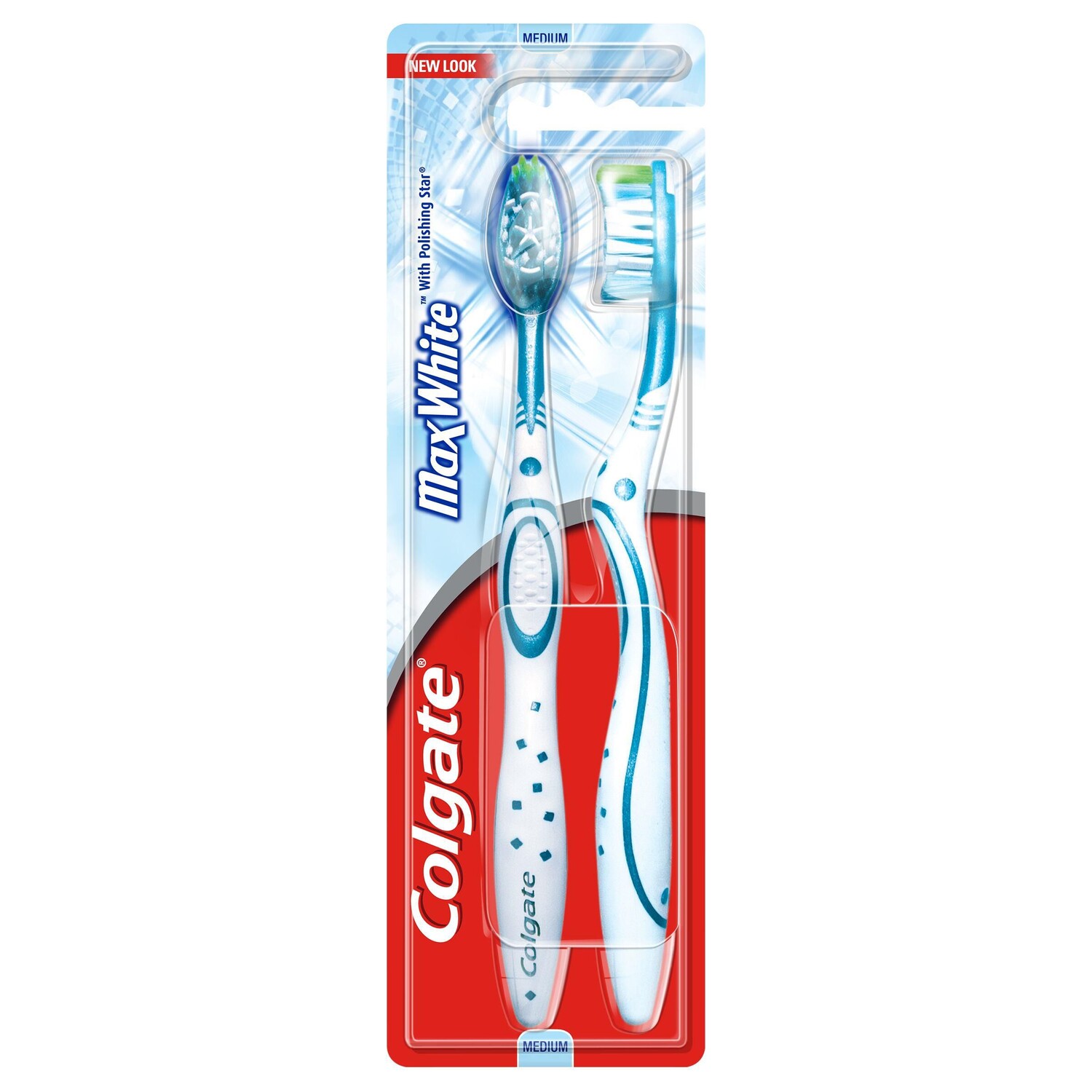 Colgate Max White средняя зубная щетка, 2 шт/1 упаковка
Colgate Max White средняя зубная щетка, 2 шт/1 упаковка