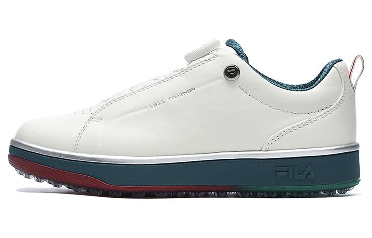 Кроссовки для гольфа GF 1911 Trainer женские с низким верхом цвета кокосового молока, белого/серебристого березового цвета Fila