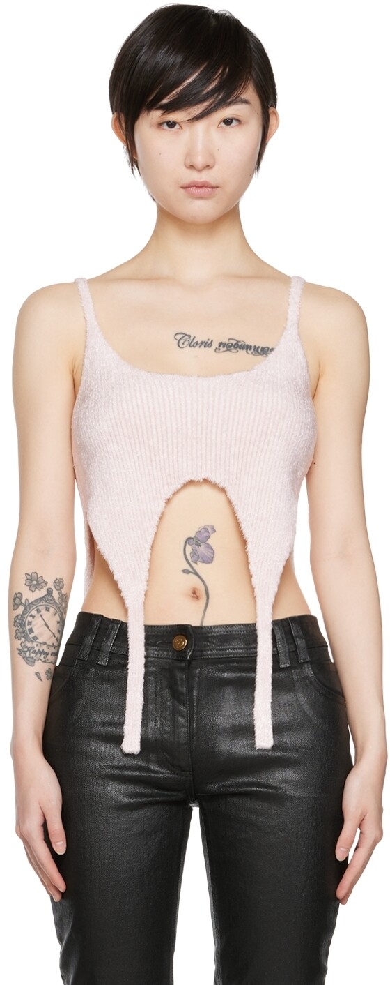 Розовая майка из вискозы Balmain
Розовая майка из вискозы Balmain