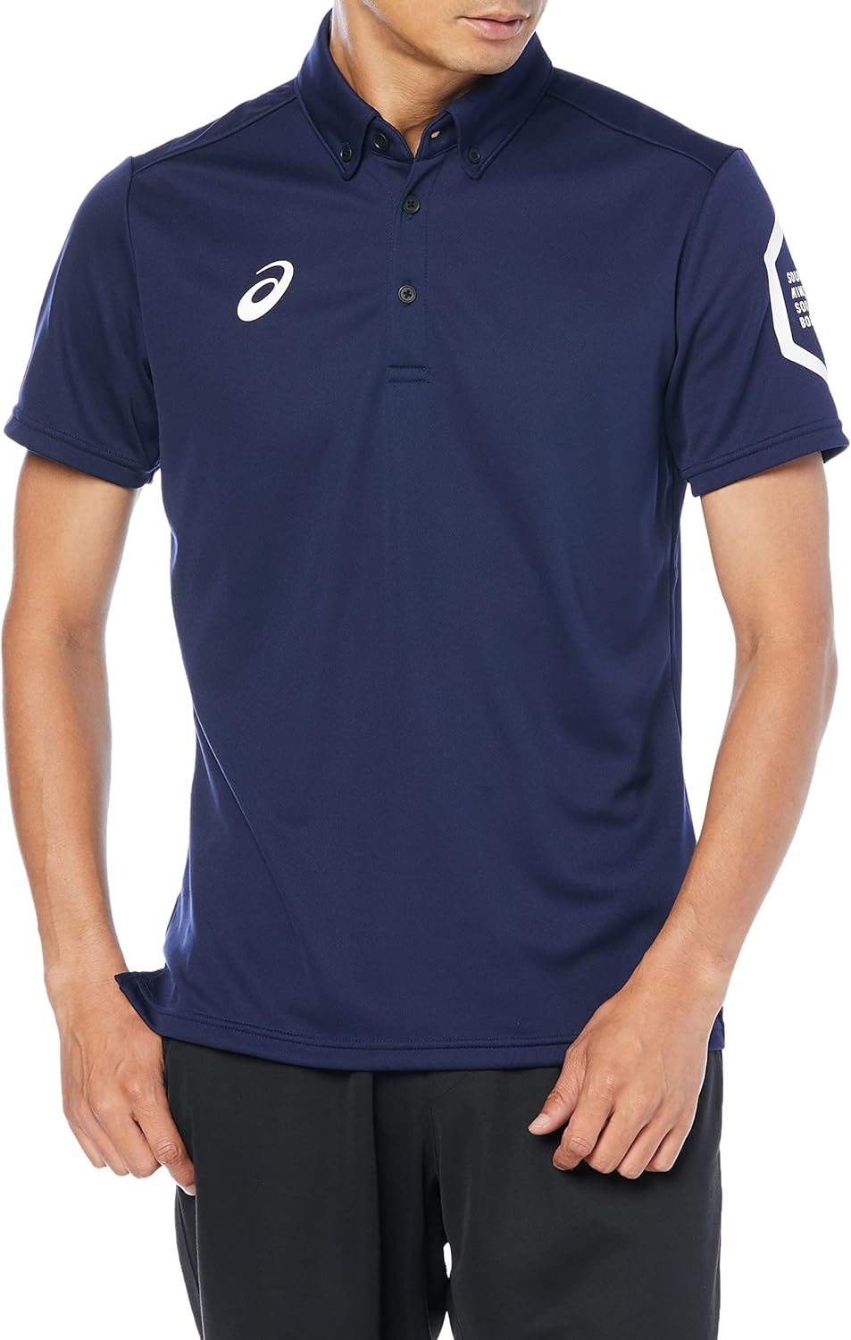 Мужская тренировочная футболка-поло Asics 2031D728, с коротким рукавом, изготовлена из переработанного материала
Мужская тренировочная футболка-поло Asics 2031D728, с коротким рукавом, изготовлена из переработанного материала