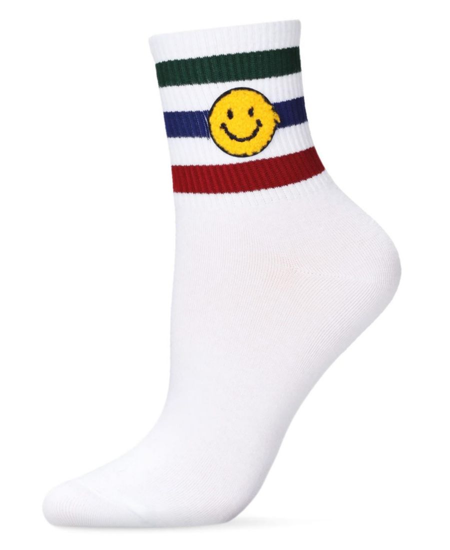 Женские носки Smiley Terry Patch Stripe Crew Socks MeMoi, White
Женские носки Smiley Terry Patch Stripe Crew Socks MeMoi, White