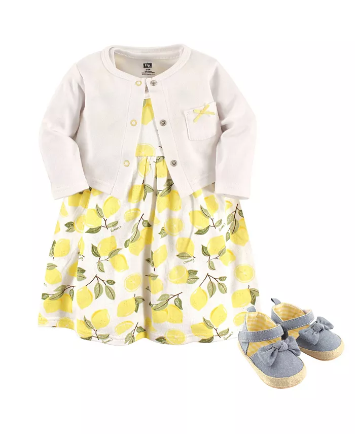 Платье, кардиган и обувь из хлопка Hudson для девочек Hudson Baby, желтый
Платье, кардиган и обувь из хлопка Hudson для девочек Hudson Baby, желтый