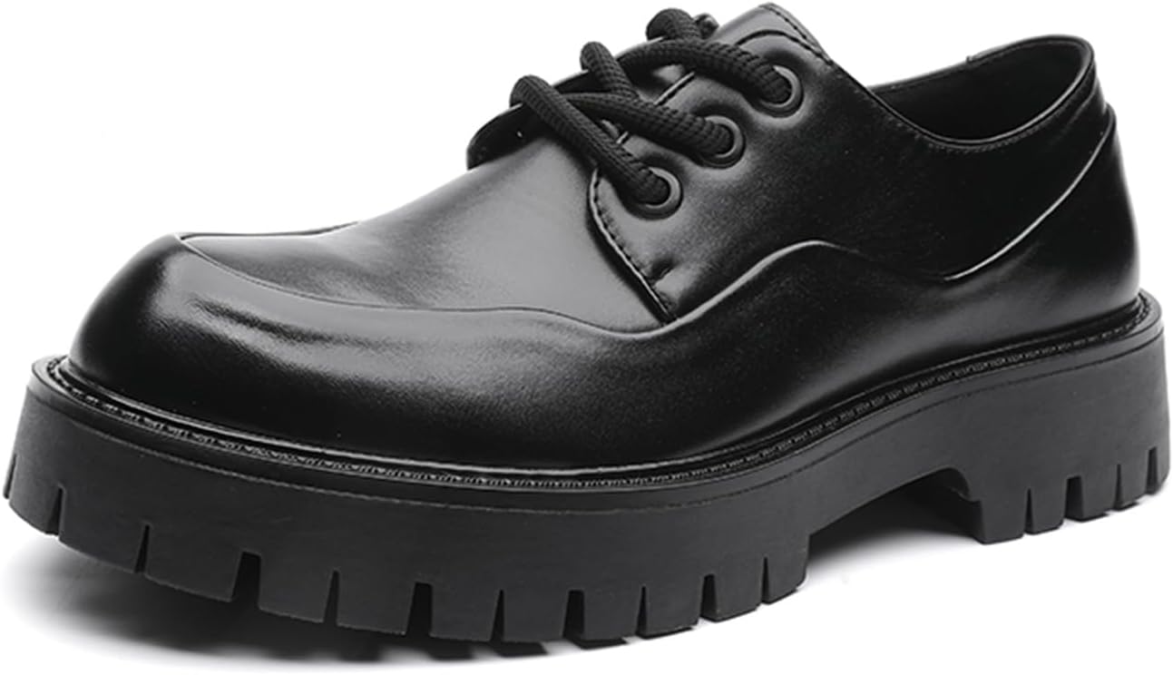 Мужские черные оксфорды на шнурках из лакированной кожи с платформой, круглым носком, массивной рельефной подошвой, мягкой подошвой, противоскользящие, для увеличения роста, стильные дерби для офиса, повседневной носки, свадьбы или вечеринки Tix...
Мужские черные оксфорды на шнурках из лакированной кожи с платформой, круглым носком, массивной рельефной подошвой, мягкой подошвой, противоскользящие, для увеличения роста, стильные дерби для офиса, повседневной носки, свадьбы или вечеринки Tix...
