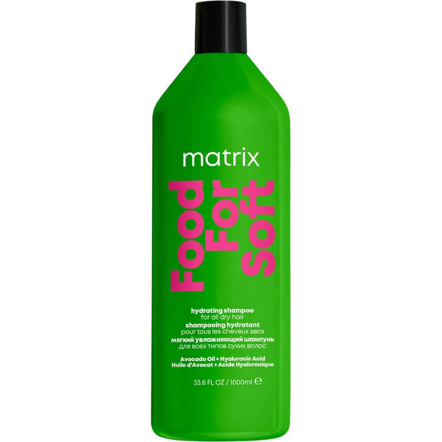 Matrix Food For Soft Hydrating Shampoo Интенсивно увлажняющий шампунь для всех типов сухих волос, 1000 мл
Matrix Food For Soft Hydrating Shampoo Интенсивно увлажняющий шампунь для всех типов сухих волос, 1000 мл