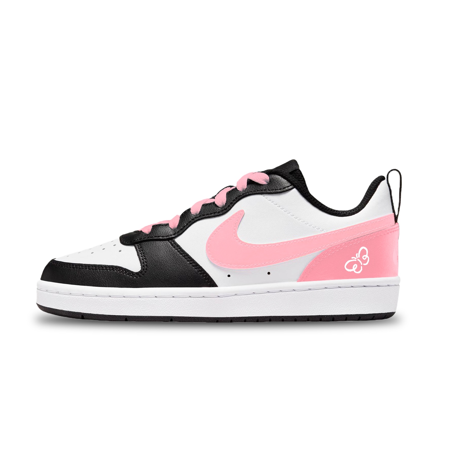 Nike Court Borough Pink Butterfly устойчивые к истиранию низкие детские скейтбординговые ботинки unisex
Nike Court Borough Pink Butterfly устойчивые к истиранию низкие детские скейтбординговые ботинки unisex