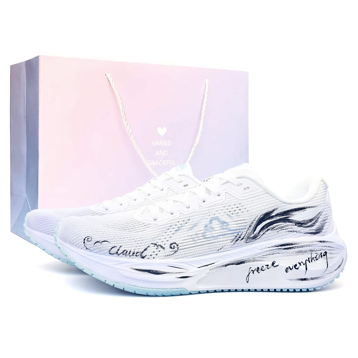 Li-Ning Version 20 кроссовки для фитнеса с амортизацией, противоскользящие, износостойкие, низкие, для тестов и экзаменов, белый черный (розовый фиолетовый special shopping bag)
Li-Ning Version 20 кроссовки для фитнеса с амортизацией, противоскользящие, износостойкие, низкие, для тестов и экзаменов, белый черный (розовый фиолетовый special shopping bag)