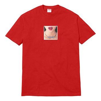 Футболка ss18 necklace tee red printing short sleeve Supreme, красный 
Футболка ss18 necklace tee red printing short sleeve Supreme, красный