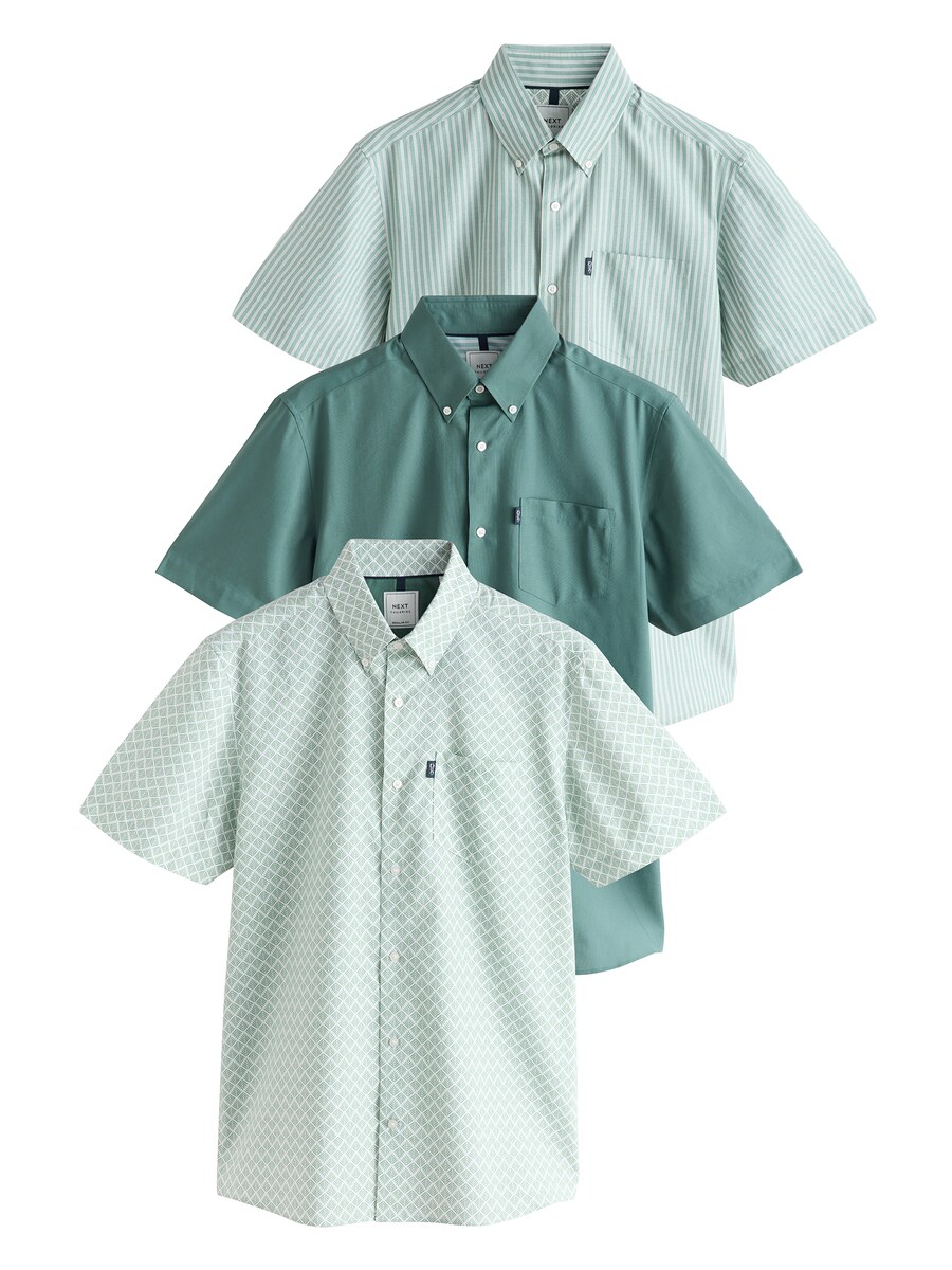 Рубашка на пуговицах классического кроя Next, цвет Mint/Jade 
Рубашка на пуговицах классического кроя Next, цвет Mint/Jade
