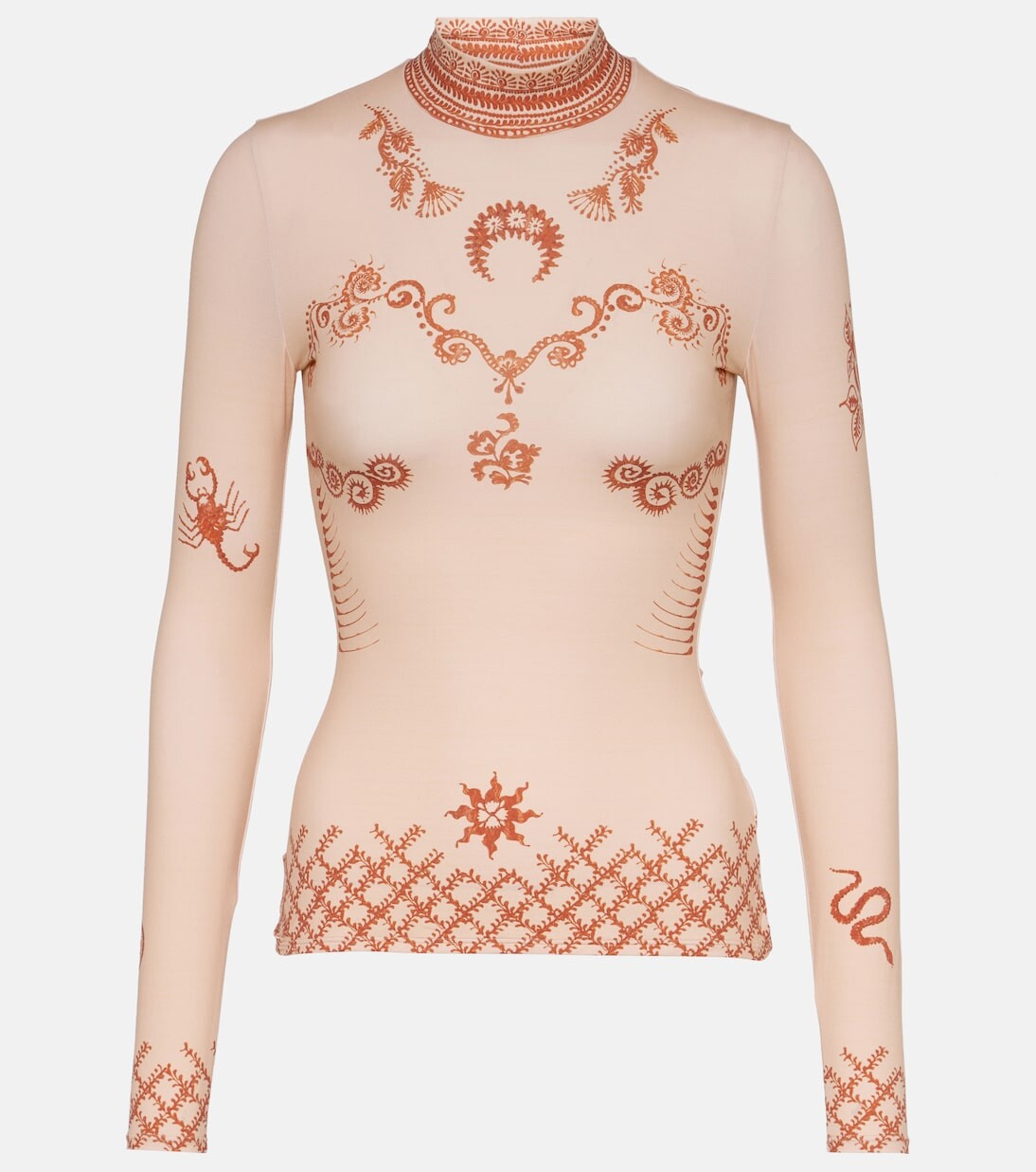 Топ из регенерированного джерси "вторая кожа" Marine Serre, розовый
Топ из регенерированного джерси "вторая кожа" Marine Serre, розовый