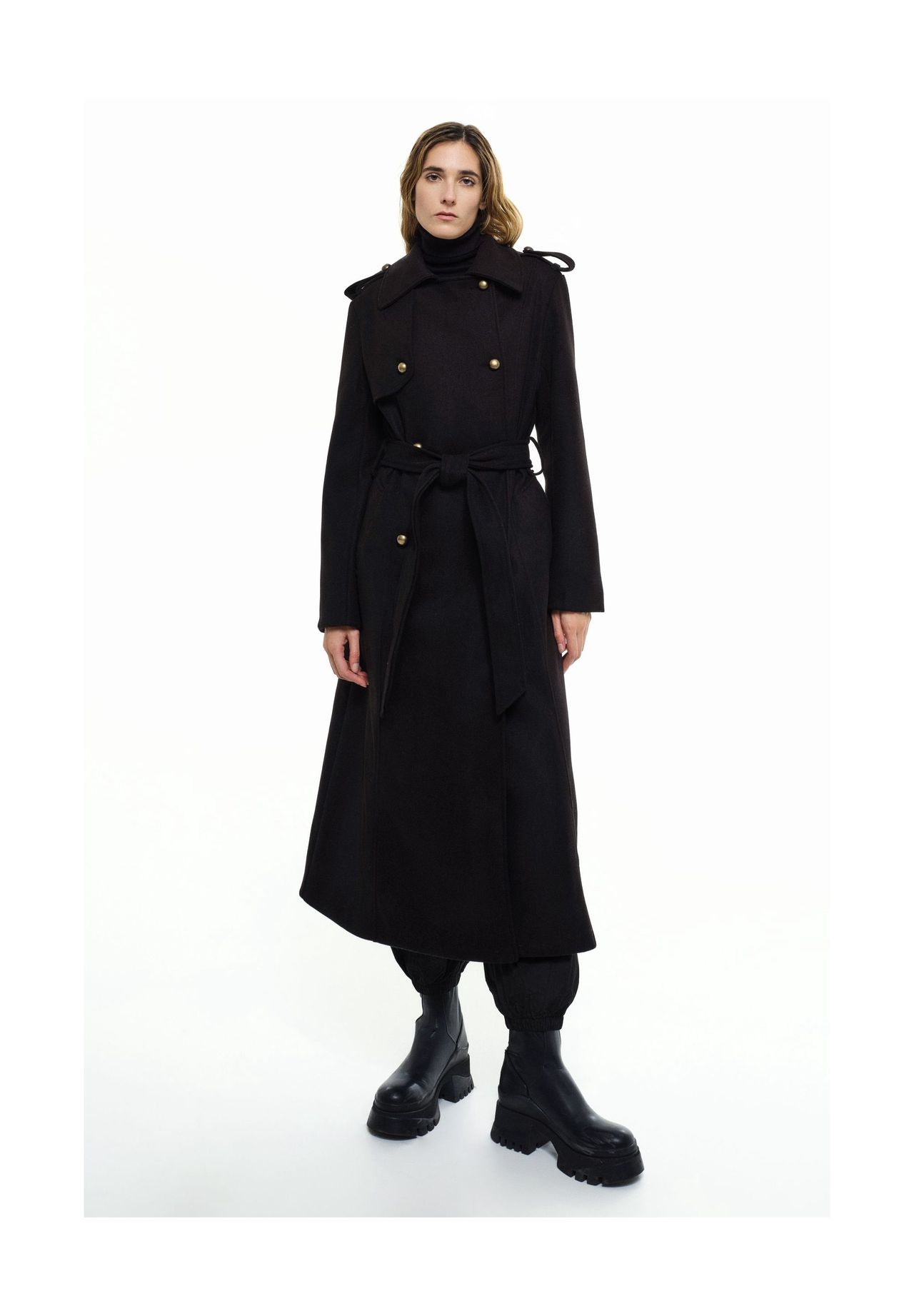 Женское пальто Simona, модный тренч с поясом и погонами RICANO, черный
Женское пальто Simona, модный тренч с поясом и погонами RICANO, черный