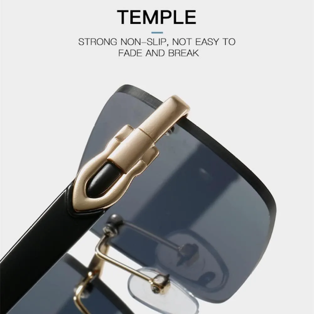 Модные прямоугольные солнцезащитные очки для женщин в винтажном стиле, без оправы, с градиентными линзами, солнцезащитные очки UV400 для мужчин MUTYNE, Gray Gradient
Модные прямоугольные солнцезащитные очки для женщин в винтажном стиле, без оправы, с градиентными линзами, солнцезащитные очки UV400 для мужчин MUTYNE, Gray Gradient