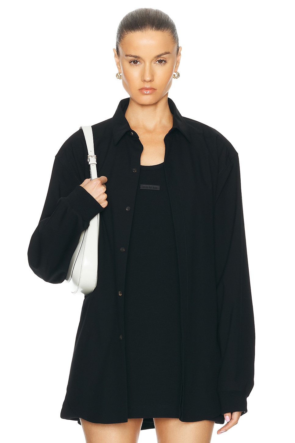 Рубашка с полупланкой Fear of God, черный
Рубашка с полупланкой Fear of God, черный