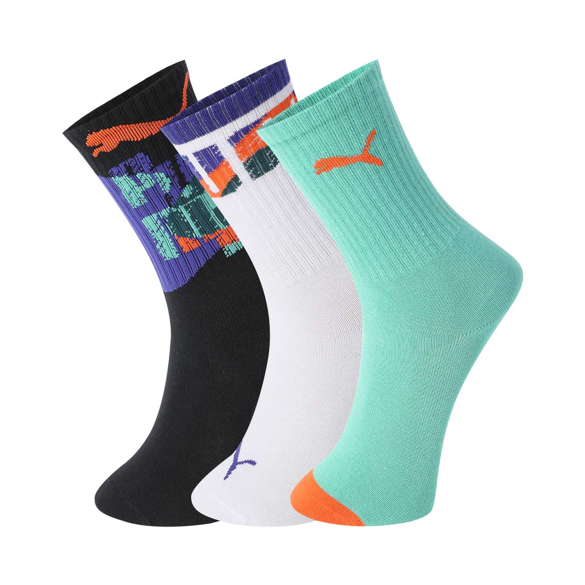 Детские носки PUMA, черный/зеленый/белый
Детские носки PUMA, черный/зеленый/белый