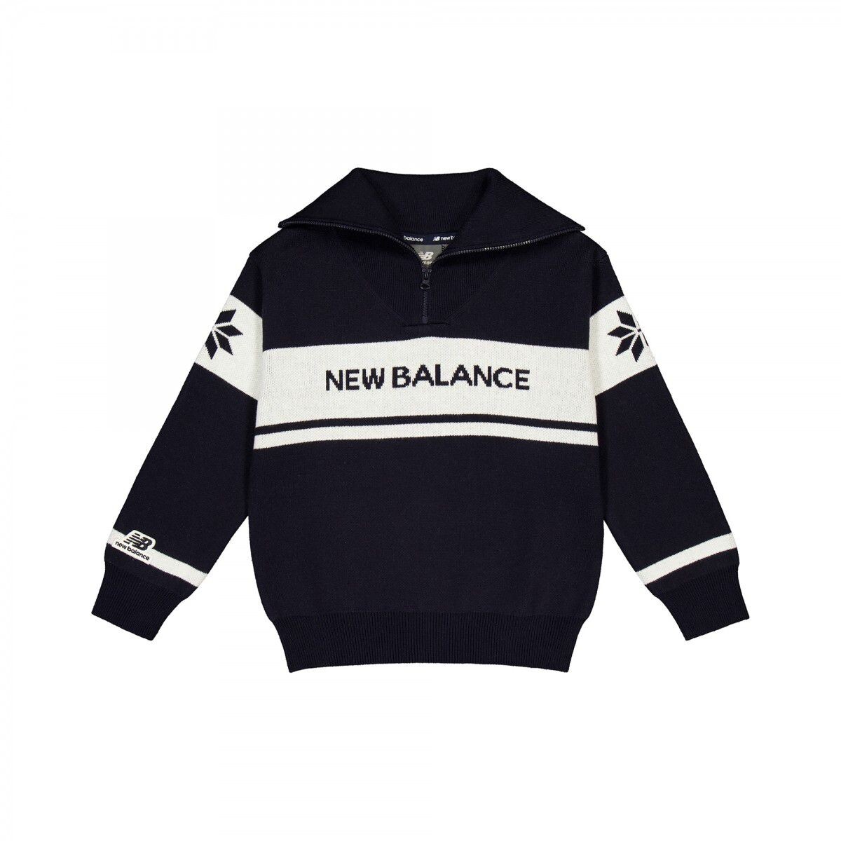 Свитер New Balance, черный/белый 
Свитер New Balance, черный/белый